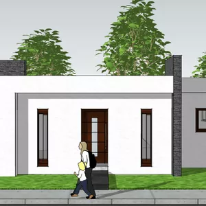 Imagen de portada para Curso online Plano de Casa en Terreno 20x20 con 3 Recamaras 1 nivel