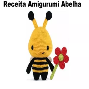 Imagem de capa para o Ebook Receita Amigurumi em PDF - Abelha