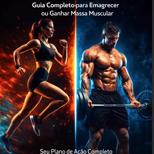 Imagem de capa para o Ebook Guia Completo para Emagrecer ou Ganhar Massa Muscular