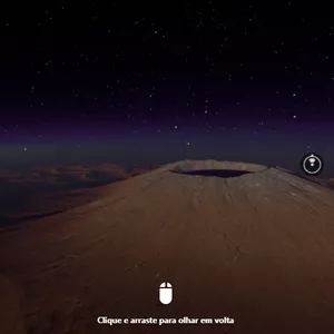 Imagem de capa para o Curso online Imagem 360º para capa de facebook - Vulcão de outro planeta