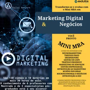 Imagem de capa para o Curso online Mini MBA em Marketing Digital e Negócios