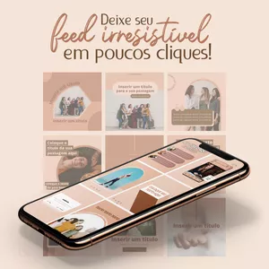 Imagem de capa para o Ebook Pack Canva Feed Irresistível 