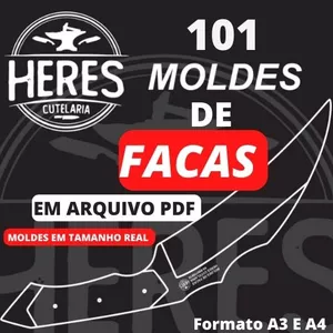 Imagem de capa para o Ebook Moldes de facas em arquivo PDF