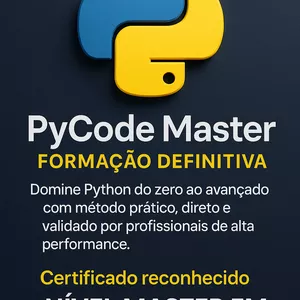 Imagem do curso **PyCode Master – Formação Definitiva** 