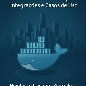Imagem de capa para o Ebook DOCKER EM AÇÂO: Integrações e Casos de Uso