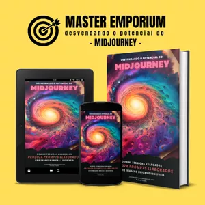 Imagem de capa para o Ebook Midjourney Advanced - Desvendando o Potencial do Midjourney