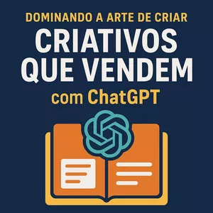 Imagem de capa para o Ebook Dominando a Arte de Criar Criativos que Vendem  com Chat GPT