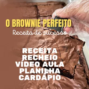 Imagem de capa para o Ebook O Brownie perfeito - Receita da @pedebis