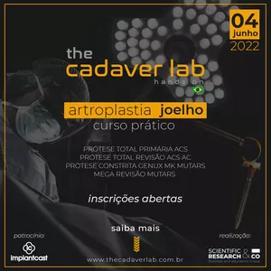 Imagem de capa para o Evento presencial Curso - Artroplastia de Joelho - Prótese - 06/08
