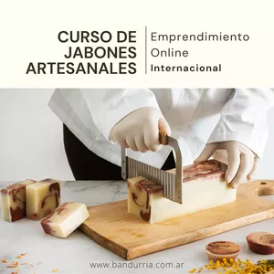 Imagen de portada para Curso online Curso elabora en 48hs de Jabones Naturales - Emprendimiento Online e-commerce 