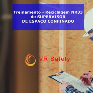 Curso Técnico de Segurança do Trabalho - Treinamento -  Reciclagem NR 33 de SUPERVISOR DE ESPAÇO CONFINADO