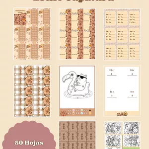 Imagen de portada para Ebook Tablas de Multiplicar al Estilo Capibara 