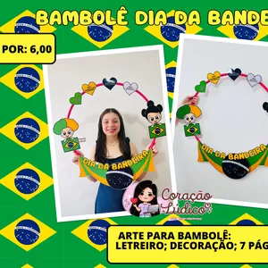 Imagem de capa para o Ebook 💚Bambolê - Dia da Bandeira 