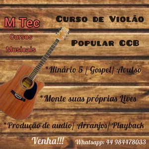 Imagem do curso Curso de Violao Popular CCB