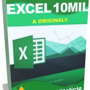 Imagem de capa para o Curso online Pacote 10mil Planilhas Excel Editáveis+ Brindes