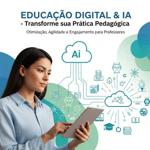 Imagem de capa para o Ebook Transformação Digital na Educação: IA, Ferramentas e a Vida do Professor