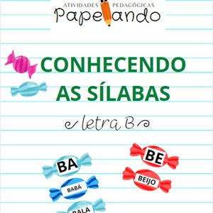 Imagem de capa para o Ebook Conhecendo as sílabas - Letra B