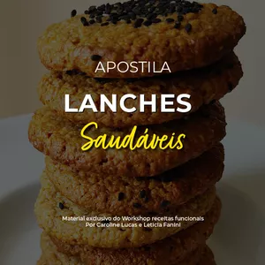 Imagem de capa para o Ebook E-Book Lanches Saudáveis (Sem glúten e sem lactose)