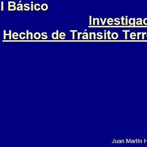 Imagen de portada para Ebook libro Manual Básico de Investigación de Hechos de Transito Terrestre