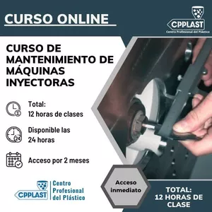 Imagen de portada para Curso online Curso Online en Vivo de Mantenimiento de Máquinas Inyectoras