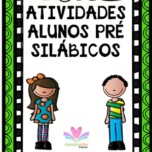 Imagem de capa para o Ebook ATIVIDADES PRÉ-SILÁBICOS 