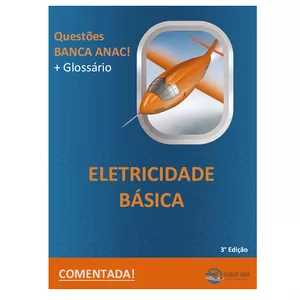 Imagem de capa para o Ebook eBOOK QUESTÕES ELETRICIDADE BÁSICA COMENTADA ANAC 