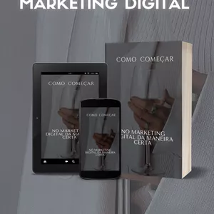 Imagem de capa para o Ebook Começando no Marketing Digital 