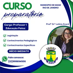 Imagem de capa para o Curso online Curso Preparatório  - concurso público do município de Magé/RJ - Profissional de Educação Física