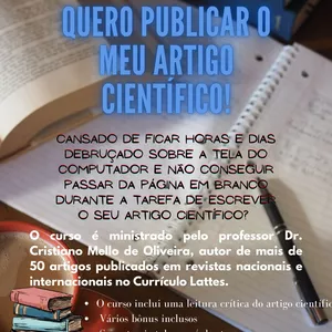 Imagem do curso QUERO PUBLICAR O MEU ARTIGO CIENTÍFICO! 