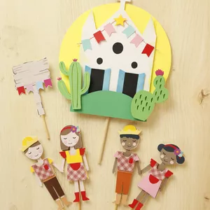 Imagem de capa para o Ebook Kit Topo de Bolo Festa Junina