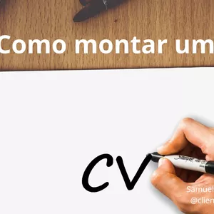 Imagem de capa para o Ebook Como montar um CV