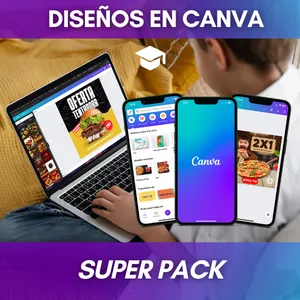 Imagen de portada para Curso online Super Pack-Diseños en Canva