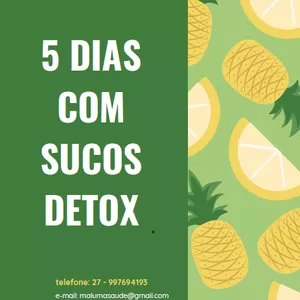 Imagem de capa para o Ebook 5 DIAS COM SUCOS DETOX