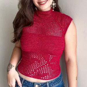 Imagem de capa para o Ebook Tutorial Blusa Filet Crochet