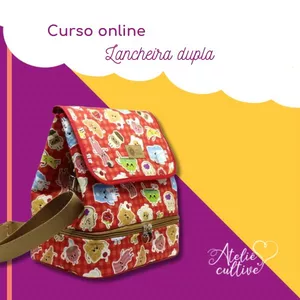 Imagem de capa para o Curso online Aprenda a costurar uma Lancheira Dupla