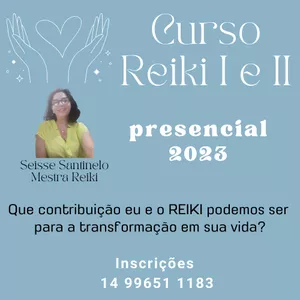 Imagem de capa para o Curso online REIKI 2023  Nível I e II