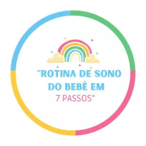 Imagem de capa para o Ebook  Rotina de Sono do Bebê em 7 Passos