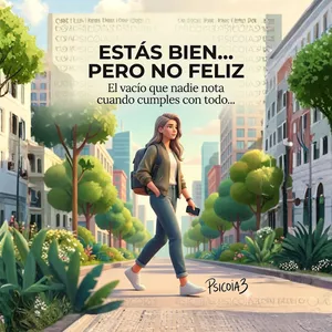 Imagen de portada para Ebook ESTAS BIEN... PERO NO FELIZ El vacio que nadie nota cuando cumples con todo...