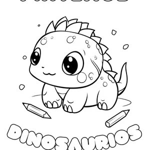 Imagen de portada para Ebook Libro de colorear de dinosaurios: Una aventura prehistórica para padres e hijos