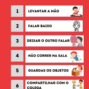 Imagem de capa para o Ebook Cartaz - Regras da Sala de Aula