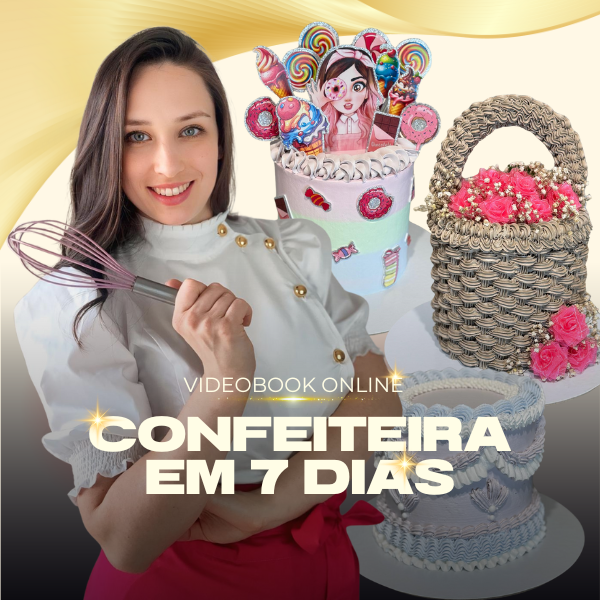 Imagem do curso VIDEOBOOK - CONFEITEIRA EM 7 DIAS