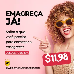 Imagem de capa para o Curso online EMAGREÇA JÁ! Saiba o que você precisa para começar a emagrecer.