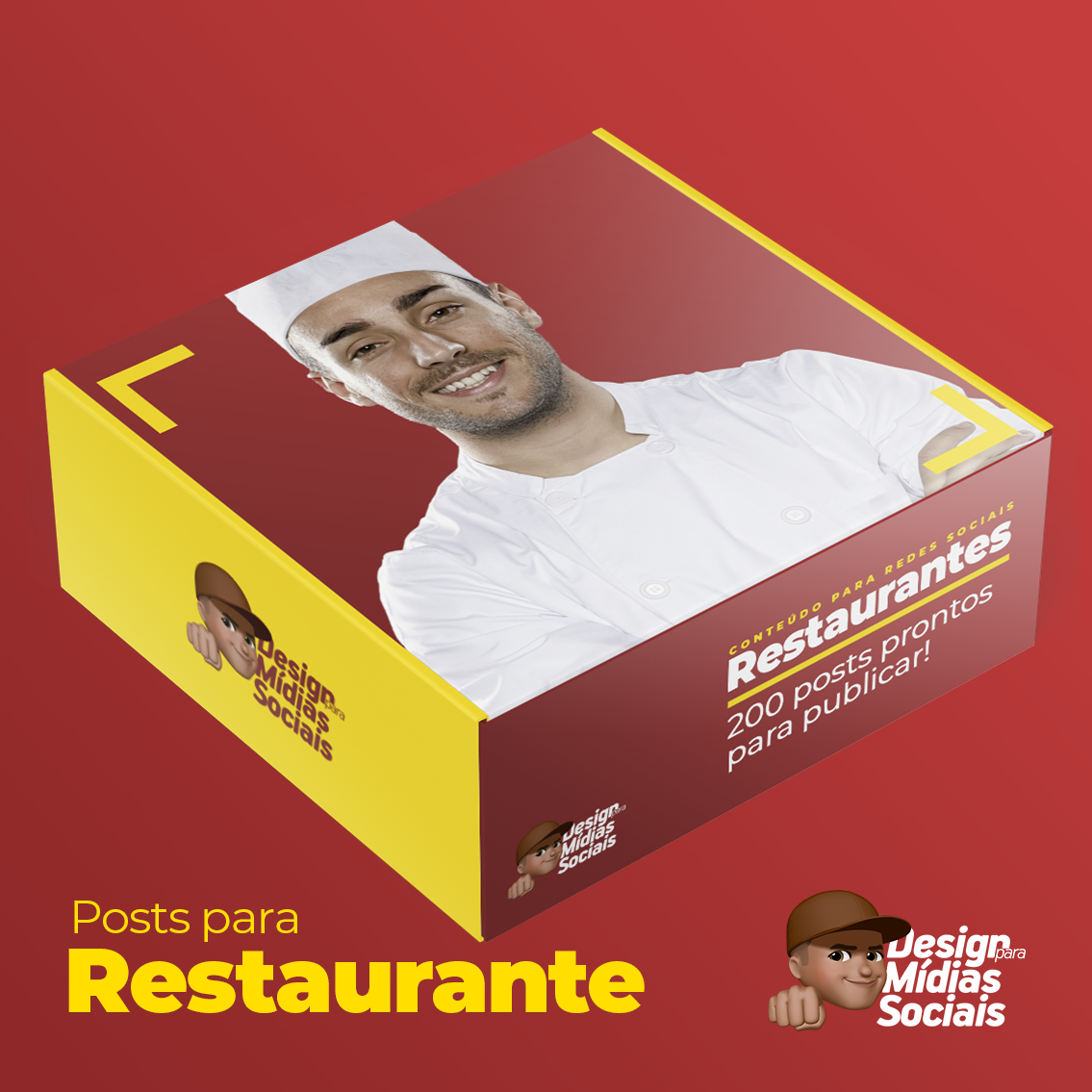 Imagem de Restaurantes | +200 Conteúdos para Redes Sociais  criado por Design para Mídias Sociais® na hotmart