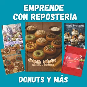 Imagen de portada para Ebook Pack Donuts Salados y Reposteria para Emprender