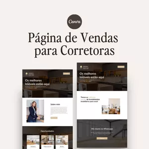 Imagem de capa para o Ebook Página de Vendas para Corretoras de Imóveis