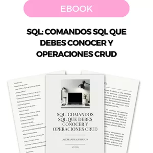 Imagen de portada para Ebook SQL: COMANDOS SQL QUE DEBES CONOCER Y OPERACIONES CRUD