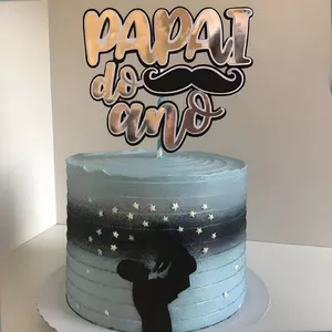 Imagem de capa para o Curso online Topo de bolo Papai do Ano (Em Camadas)