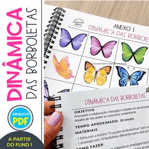 Imagem de capa para o Ebook Dinâmica das Borboletas da Professora Denise