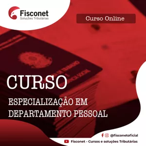 Imagem de ESPECIALIZAÇÃO EM DEPARTAMENTO PESSOAL criado por Fisconet Cursos na hotmart