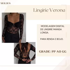 Imagem de capa para o Ebook Molde Lingerie Verona